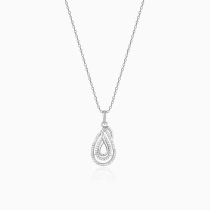 Silver Gorgeously You Pendant With Link Chain
