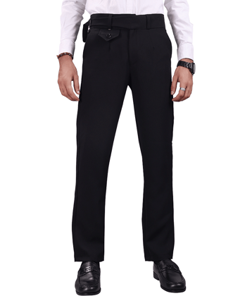 ikigai Straight Men's Gurkha Pant - Black ( Pack of 1 )