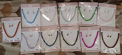 Any 10 colors Glass Beads Necklace Buy 10 get 11