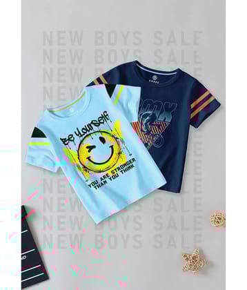 CODEZ Pack of 1 Boys Cotton Blend T-Shirt ( Multi Color )