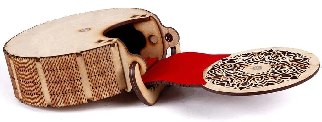 Handmade Wooden Handbag Purse - Unique Rakhi Gift for Sister