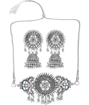 Sunhari Jewels Multi Color German Necklace Set ( Pack of 1 )