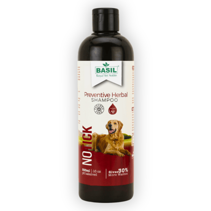 Basil Herbal No Ticks Dog Shampoo Basil Herbal No Ticks Dog Shampoo - 250mL