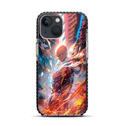 Saitama One Punch Man Anime iPhone 13 Mini Stride Phone Case-Stride