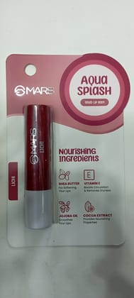 Mars aqua splash tinted lip balm Lichi 3g