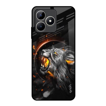 Aggressive Lion Glass Case for Realme C53