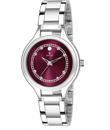 EDINARO - Silver Stainless Steel Analog Womens Watch