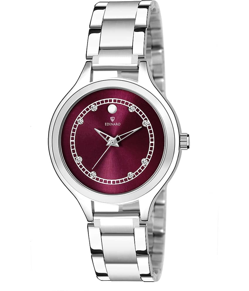 EDINARO - Silver Stainless Steel Analog Womens Watch