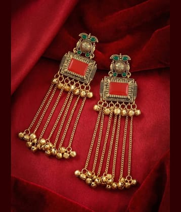 Bhagya Lakshmi Gold Jhumki Earrings ( Pack of 1 )