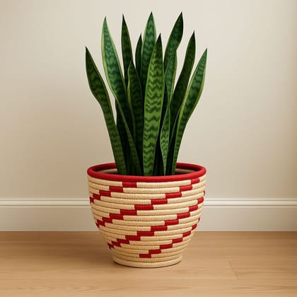 Aranya Tiger Grass Conical Planter