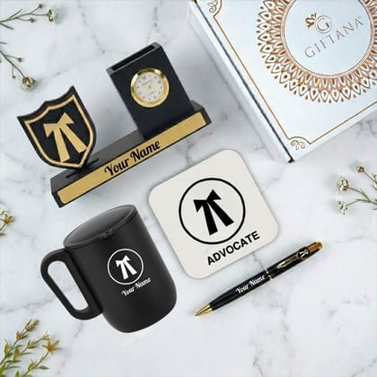 Custom 4-in-1 Advocate Workspace Organizer Gift Set