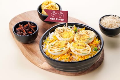 Lucknowi Egg Biryani Bowl (Protein - 21g)