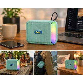 B15 Portable Bluetooth Speaker with RGB Lights | 5W Powerful Sound | Bluetooth 5.0 | Up to 6 Hours Playtime | Compact Wireless Speaker for Home, Travel & Party