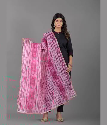 Apratim Pink Cotton Blend Women's Dupatta - ( Pack of 1 )