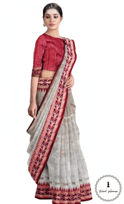 Chhattisgarh Handloom Semi Raw Silk Saree - Authentic Ethnic Weave