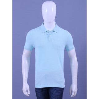 REDLINE MENS WATER BLUE POCKET POLO T-SHIRTS