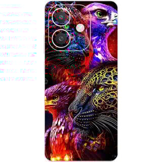 Yug Emporium Oppo A3x Animal 3D Theme (Back Cover, Multicolor)