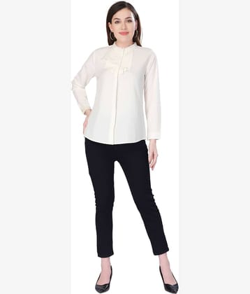 Mantra Fashion Women's Polyester Regular Top ( White )