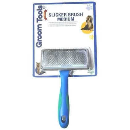 Groom Tools Soft Pin Slicker Brush Medium