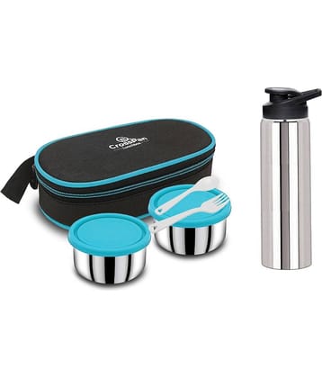 CrossPan FRESHMEAL LUNCH BOX/TIFFIN BOX Stainless Steel Lunch Box 2 - Container ( Pack of 1 )