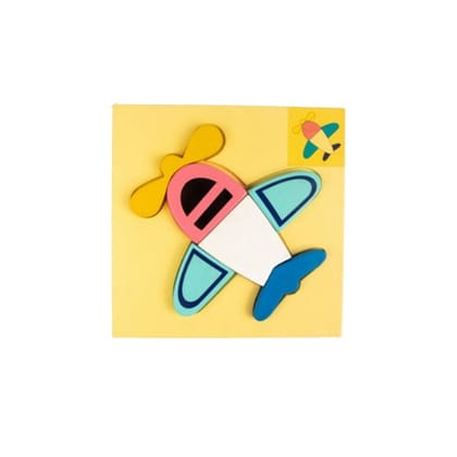 Wooden Board Puzzle Aeroplane