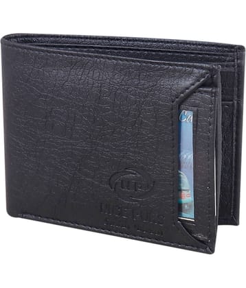 Nice Purse Black PU Men's Two Fold Wallet ( Pack of 1 )