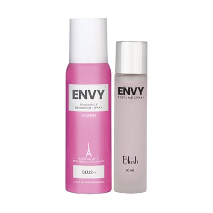 Envy Pack of 2 Blush 120ml Deo & Blush - 60ml Each Perfume For Women
