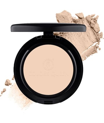 Colors Queen Luminous Silk Compact Powder with Argan Oil 10g, Rose Blush (Shade - 02)