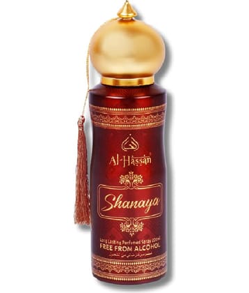 Al - Hassan Shanaya Perfumed Spray For Men & Women Long Lasting Body Spray 200 ml (Pack of 1)