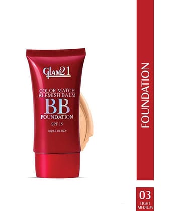 Glam21 Color Match BB Foundation Dual Purpose of Foundation & Sunscreen 30g Light Natural01