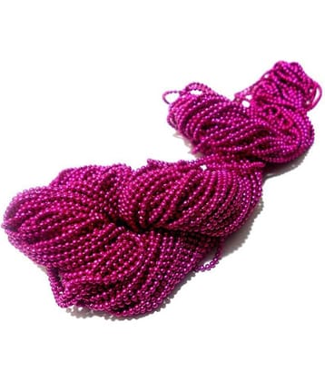 Vardhman Jewellery Making Ball/Stone Chain Wholesale Pack 25 MTS,Color Magenta (Dark Pink),Size 1.5 mm,Decorating & Craft Work.
