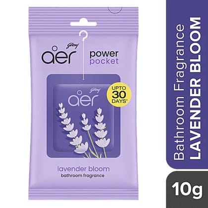 Godrej Aer Power Pocket Bathroom Fragrance - Lavender Bloom, 10 g