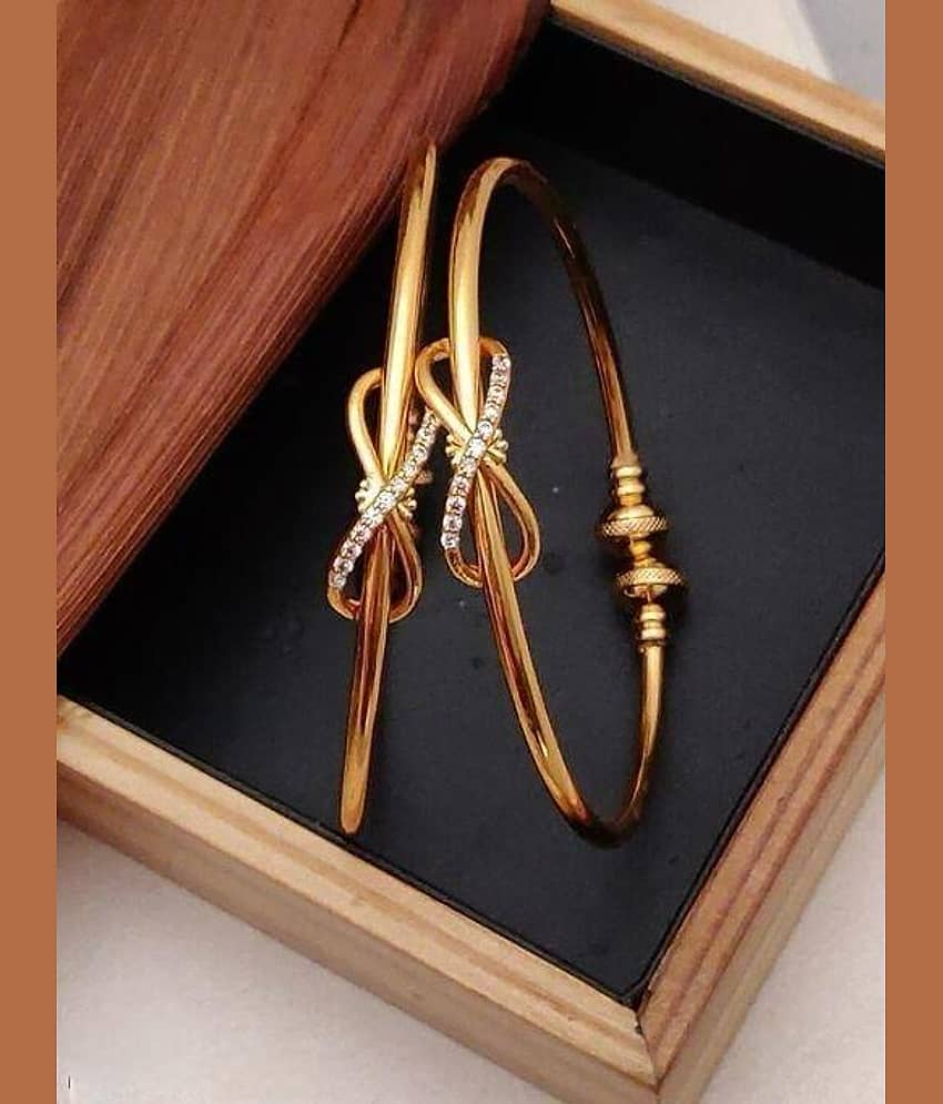 Shivay Fashion Gold Bangle ( Pack of 2 )