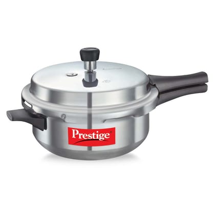 Prestige Popular Virgin Aluminium Junior Deep Pan Pressure Cooker, 4 L (Silver) Prestige Popular Virgin Aluminium Junior Deep Pan Pressure Cooker, 4 L (Silver)