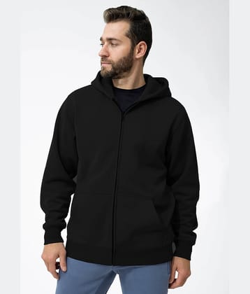 Kintu Parantu Fleece Hooded Men's Sweatshirt - Black ( Pack of 1 )