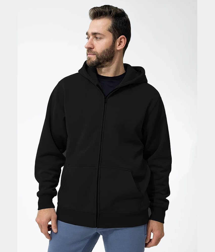 Kintu Parantu Fleece Hooded Men's Sweatshirt - Black ( Pack of 1 )