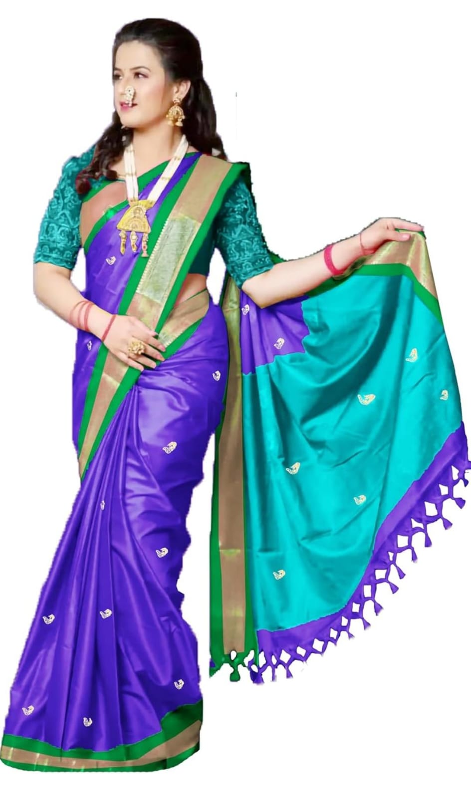 Trending Pathani Kanjivaram Silk Woven Saree