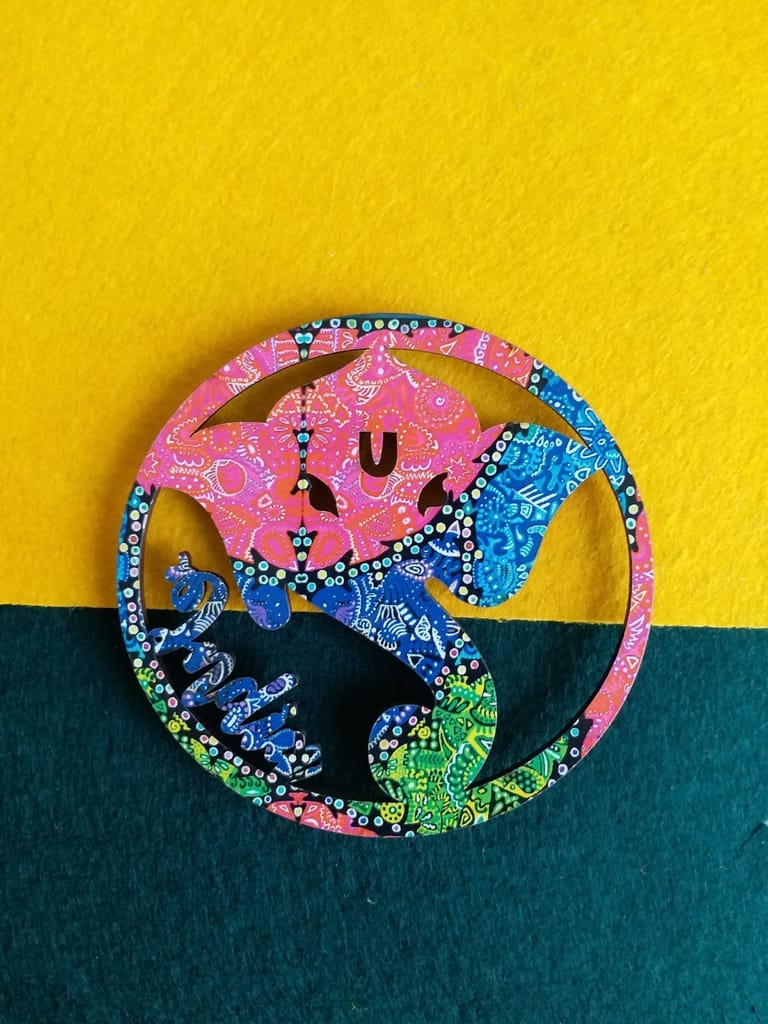FRIDGE MAGNET IT'S ALL COLORFUL ART WORK INDIA GANESHA SHAPED - Pooja Needs | Buy online on ZillyBuy