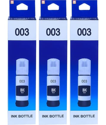 KALAR L3150 Ink For 003 Black Pack of 3 Cartridge for EPS0N L3110 L3150 L3101 L3210 L3215 L3250 L3151 L3152 L6190