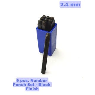 Scorpion Number Punch Set 3/32 - (2.4 mm) Hardened Steel/Metal Die Jewelers with Case