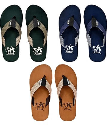 Altek Olive Men's Thong Flip Flop