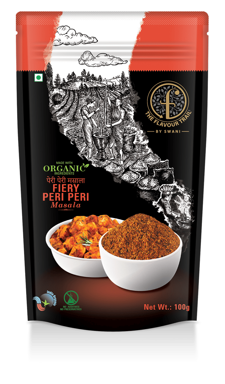 The Flavour Trail - Fiery Peri Peri Masala/Piri Piri Masala/Multipurpose Seasoning, 100 gm
