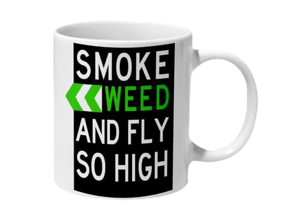 Multicolor Smoke And Fly Ceramic Mug