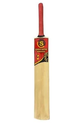 SVS Professional Tennis Kashmir Willow Cricket Bat Size 8, White