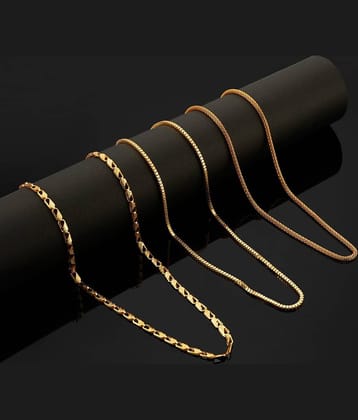 Astrodidi Gold Plated Chain ( Set of 3 )