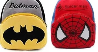 Small 5 L Backpack Fashionable Soft Material School Bag For Kids Plush Backpack Cartoon Toy Childrens Gifts Boy Girl Baby Decor School Bag For Kids Age 2 to 6 Year Red