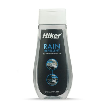 Hiker by Varroc Rain Repellent 200 ml | Repels Rainwater on Windshield, Long Lasting Hydrophobic Spray Coating, Improves Visibility and Clarity