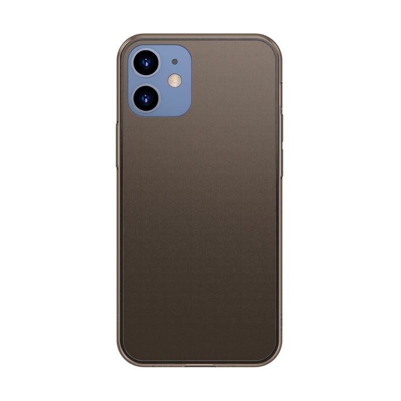 Baseus Frosted Glass Protective Case for iPhone 12 Models 2020 (WIAPIPH61P-WS06)-Black / iPhone 12 Mini