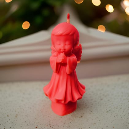 SS Enterprise Angel Candle, Romantic Night Home Decor, Set of 1, Red, Hand Painted, Christmas Ornament, Wedding Favor SS Enterprise Angel Candle, Romantic Night Home Decor, Set of 1, Red, Hand Painted, Christmas Ornament, Wedding Favor