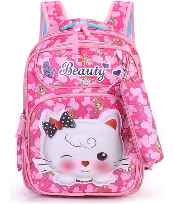 Tinytot 30 Ltrs Pink School Bag for Boys & Girls